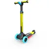Image de Trottinette Pour Enfants, 2+ Ans, Pliable, Led-deck, Nexo Bleu Lime