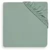 Image de Drap Housse Jersey En Coton Vert Poudré