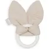 Image de Anneau De Dentition Bunny Ears En Coton Et Silicone Ecru