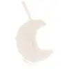 Image de Doudou Attache Sucette Lune Blanc Crème
