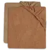 Image de Housse Matelas À Langer Éponge (2 Pcs) En Coton Caramel & Biscuit