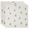 Image de Lange Small Teddy Bear (3pack) En Gaze De Coton Multicolore