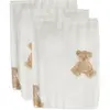 Image de Gants De Toilette Teddy Bear En Gaze De Coton (3 Pcs) Teddy Bear