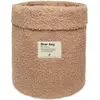 Image de Panier De Rangement Boucle Biscuit (35 X 30 Cm) Marron Clair
