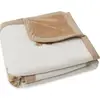 Image de Couverture En Coton Bio Ours Teddy Bear (75 X 100 Cm) Blanc, Marron Clair