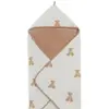 Image de Cape De Bain Ours Teddy Bear (75 X 75 Cm) Blanc, Marron Clair