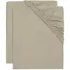 Image de Drap Housse Jersey (2pcs) En Coton Vert