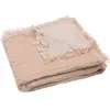 Image de Couverture En Coton Fringe Moonstone-ivory (75 X 100 Cm) Corail