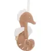 Image de Doudou Attache Sucette Deepsea Sea Horse Marron, Beige