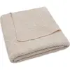 Image de Couverture En Tricot Check Knit Oatmeal (75 X 100 Cm) Beige