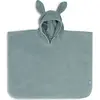 Image de Poncho De Bain Éponge En Coton Bleu