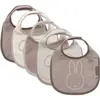 Image de Lot De 5 Bavoirs Imperméables Miffy And Friends Beige, Marron