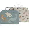 Image de Lot De 2 Valisettes Nostalgic Ride Bleu, Orange, Vert