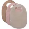 Image de Lot De 3 Bavoirs En Éponge Wild Rose-nougat-biscuit Rose, Beige, Marron