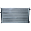 Image de NRF 50458 Radiateur du moteur ailettes jointes mécaniquement, Aluminium