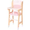 Image de Chaise Haute En Bois Pour Poupée Blanc