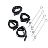 Image de Kit D'ancrage Trampoline (4 Pièces) Gris