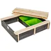 Image de Bac À Sable En Bois Pour Jardin Enfant 94x77cm Gris
