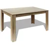 Image de Vidaxl   Table De Salle À Manger Chêne 140 X 80 X 75 Cm   Design Épuré   Assemblage Facile   Convient Pour Repas Quotidiens Et Occasions Spéciales en occasion ou reconditionné