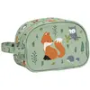 Image de Trousse De Toilette Amis De La Forêt Vert D'eau, Marron, Écru