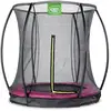 Image de Trampoline Enterré Rond Ø183cm Avec Filet De Sécurité Rose