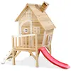 Image de Maisonnette En Bois Sur Pilotis Avec Toboggan - Fantasia 300 Naturel