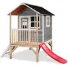 Image de Maisonnette En Bois Fsc Pilotis Toboggan Loft 300 Gris