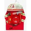 Image de Set du pompier + accessoires rouge