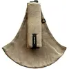 Image de Porte Bébé Enfant En Lin Camel Beige, Noir, Doré