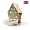 Image de Maisonnette Tente Bois Fsc Avec Toboggan Yuki 300 Naturel/vert