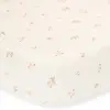 Image de Drap Housse Lit Bébé Forest Treasures (60 X 120 Cm) Blanc, Rose