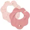Image de Set De 2 Bavoirs Fairy Flowers-pink Blush Rose