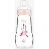 Image de Biberon verre 260 ml Feel Good débit 2 rose