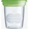 Image de Lot de 5 pots de conservation 120 ml transparent/vert