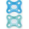 Image de Lot de 2 sucettes nouveau-n © en silicone Comfort bleu + vert