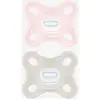 Image de Lot de 2 sucettes 2-12 mois en silicone Comfort rose + vert