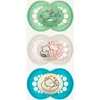 Image de Lot de 3 sucettes en silicone Original 18 mois+ vert + sable + bleu
