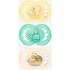 Image de Lot de 3 sucettes en silicone Original 18 mois+ jaune + vert + sable