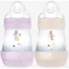 Image de Lot de 2 biberons 160 ml Easy Start anti-colique Nature Guardian lilas + sable