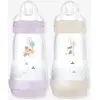 Image de Lot De 2 Biberons 260 Ml Easy Start Anti-colique Nature Guardian Lilas + Sable