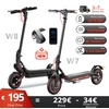 Image de Trottinette électrique W7 8,5 pouces 36V 10,5Ah Moteur 650W Autonomie 25-35 km 4 modes de vitesse 35 km/h Double amortisseurs E-Scooters