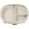 Image de Assiette À Ventouse Avec Compartiments Amovibles Beige