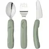 Image de Set De 3 Couverts Ergonomiques En Inox Pour Enfant Vert
