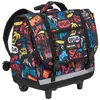 Image de Cartable À Roulettes Garçon Rip Curl Multico Fluo 17l - 2 Compartiments Noir / Multicolore