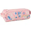 Image de Trousse À Crayons Fille Rectangulaire 2 Compartiments 21 Cm Rose