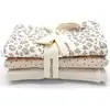 Image de Lot De 3 Langes Soft Print (70 X 70 Cm) Blanc, Gris, Rose