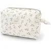 Image de Trousse De Toilette Sophie Olive Bloom Canvas Ecru, Vert