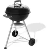 Image de Barbecue a charbon - Weber - Compact Kettle - Ø47 cm - Acier émaillé - Clapet d'aération - 6 couverts - Noir