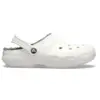 Image de Crocs Classic Lined Sabots Unisex White / Grey 36 203591-10M-M4W6