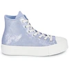 Image de Baskets montantes Converse  CHUCK TAYLOR ALL STAR LIFT PLATFORM SUEDE SHIMMER